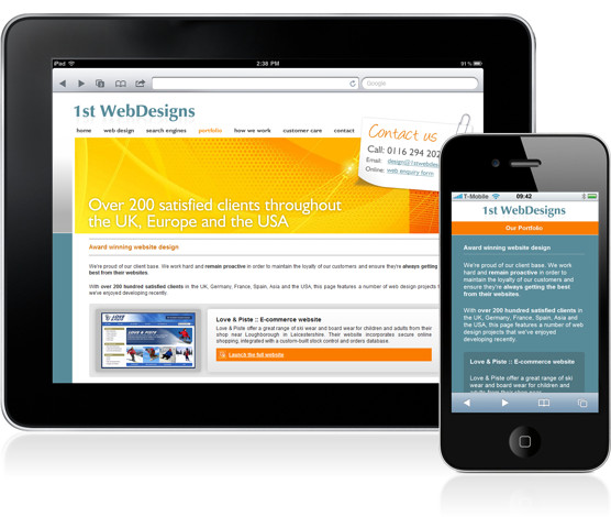 Mobile web design on the iPhone and iPad