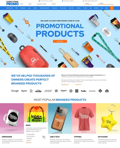 EverythingPromo Promotional Products website