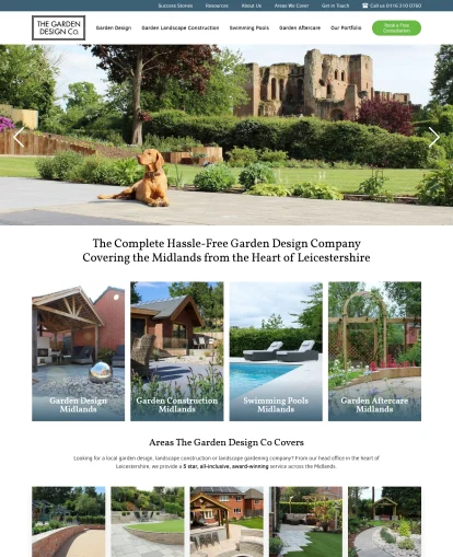 The Garden Design Co website