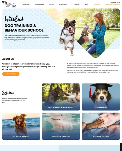 Witsend Dog Training website